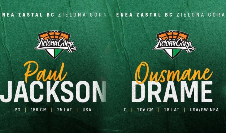 Jackson i Drame nowymi zawodnikami Enei Zastalu BC!